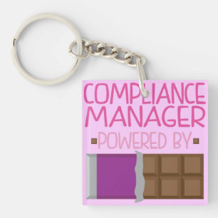 Compliance Manager Chocolate Gift for Her Key Ring