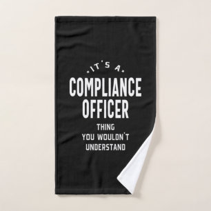 Compliance Officer Job Title Gift Hand Towel