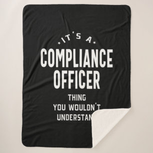 Compliance Officer Job Title Gift Sherpa Blanket