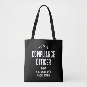 Compliance Officer Job Title Gift Tote Bag
