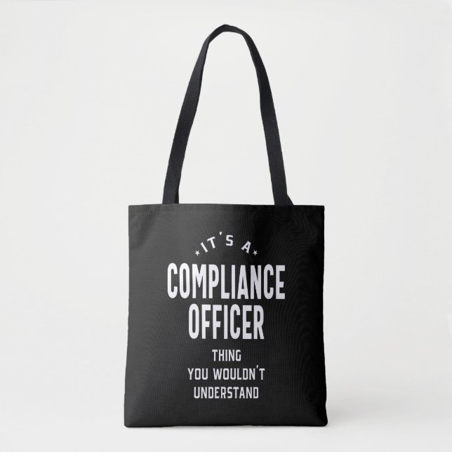 Compliance Officer Job Title Gift Tote Bag (Front)