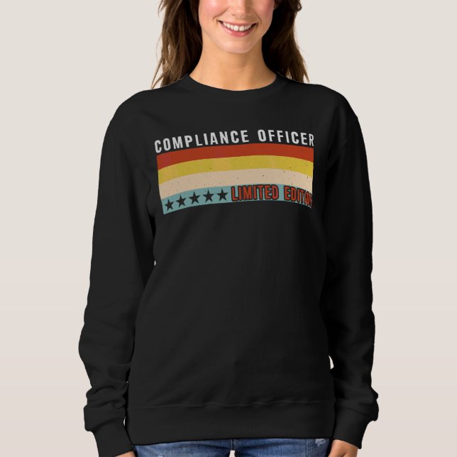 Compliance Officer Job Title Profession Worker App Sweatshirt (Front)