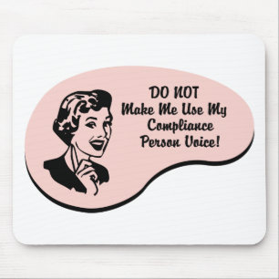 Compliance Person Voice Mouse Mat