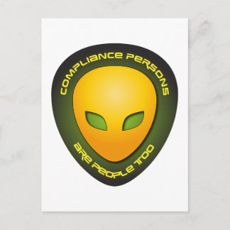 Compliance Persons Are People Too Postcard