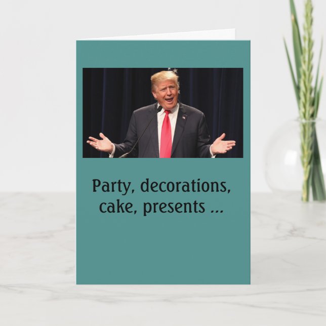 "Complicated" Donald Trump birthday card (Front)