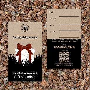 Complimentary Garden Maintenance Gift Voucher Card