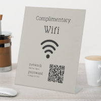 Complimentary Wifi Code Black & Tan Custom