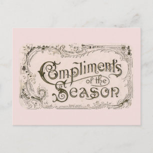 Compliments of Season Postcard