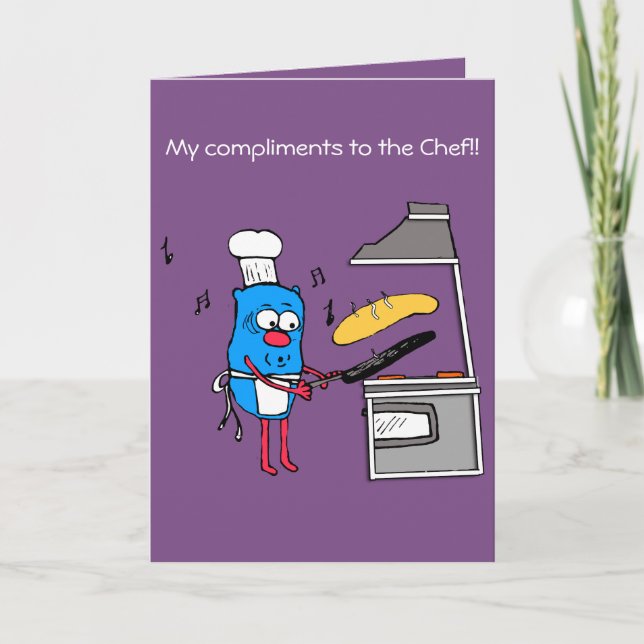 Compliments to the Chef thank you card (Front)