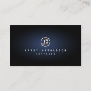 Composer Musician Music Note Icon Business Card