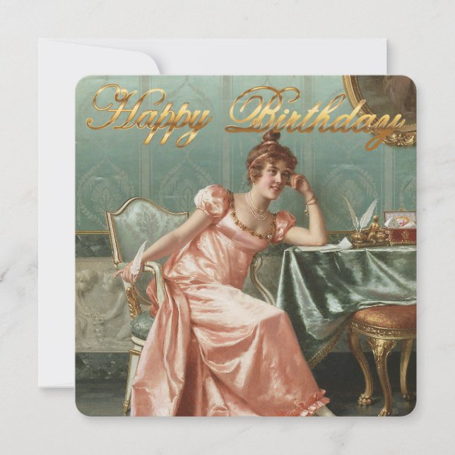 Composing a Letter by Vittorio Reggianini (Front)