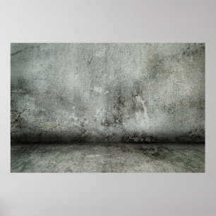 Composing concrete wall wall poster