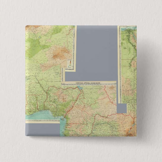Composite Africa 15 Cm Square Badge (Front)