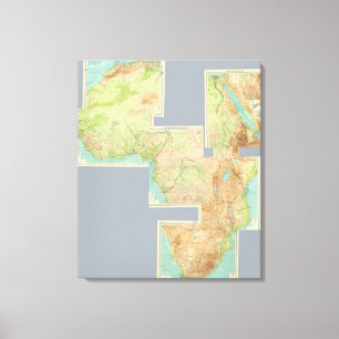 Composite Africa Canvas Print