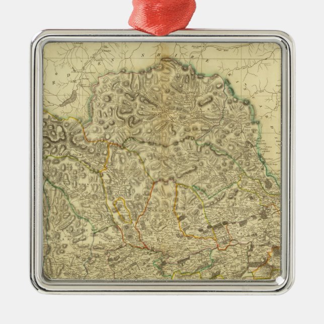 Composite Angusshire Metal Tree Decoration (Front)