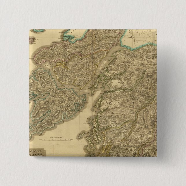 Composite Argyllshire 15 Cm Square Badge (Front)