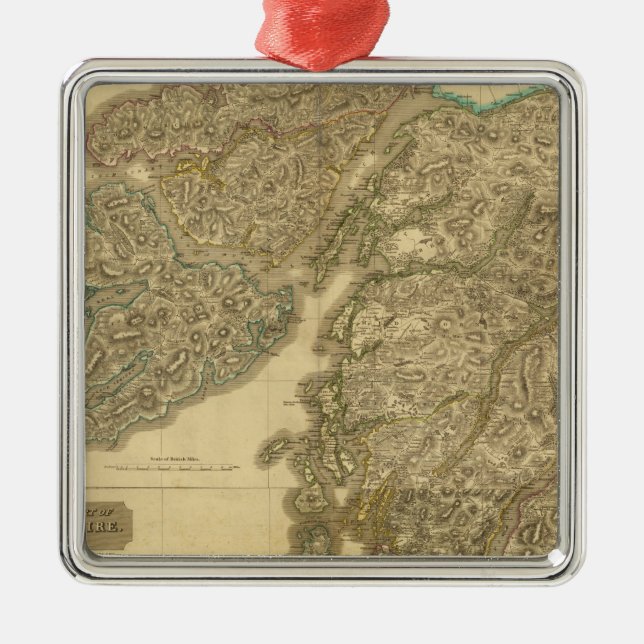 Composite Argyllshire Metal Tree Decoration (Front)