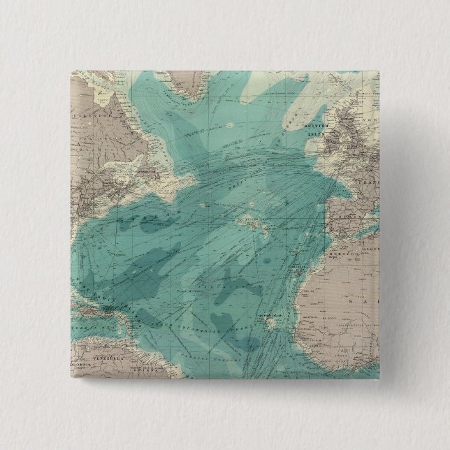 Composite Atlantic Ocean 15 Cm Square Badge (Front)
