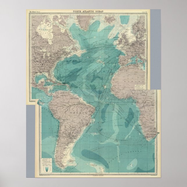 Composite Atlantic Ocean Poster (Front)