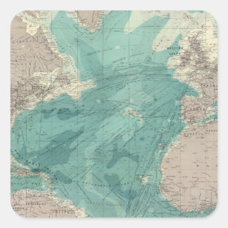 Composite Atlantic Ocean Square Sticker