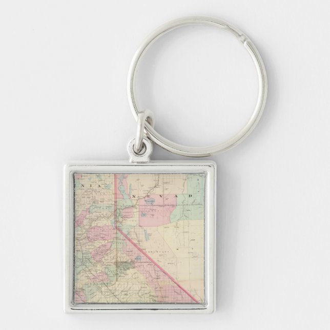 Composite Calif, Nevada Key Ring (Front)
