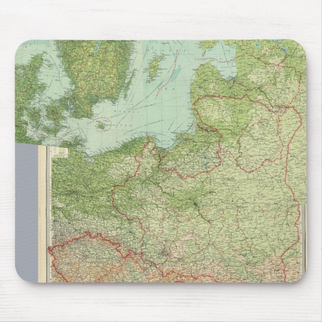 Composite Central Europe Mouse Mat (Front)