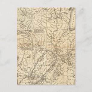 Composite Country drained by the Mississippi Postcard