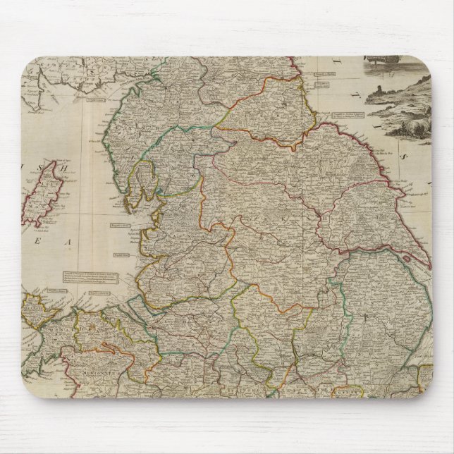 Composite England, Wales Mouse Mat (Front)