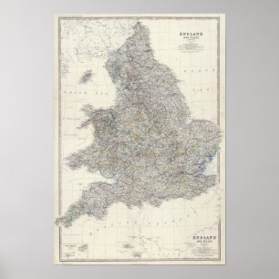 Composite England, Wales Poster