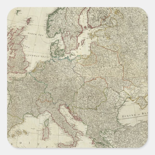 Composite Europe 2 Square Sticker (Front)