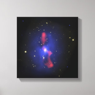 Composite image of a galaxy cluster canvas print