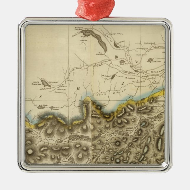 Composite Inverness Shire Metal Tree Decoration (Front)