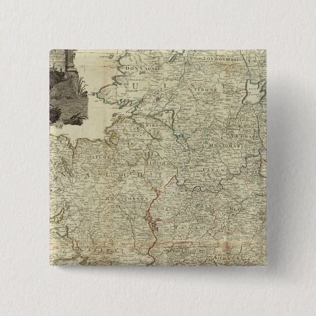 Composite Ireland 15 Cm Square Badge (Front)