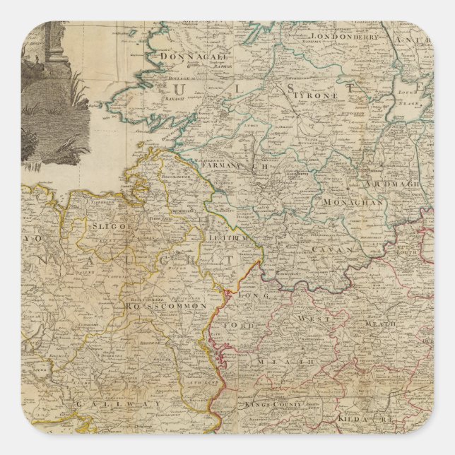 Composite Ireland Square Sticker (Front)