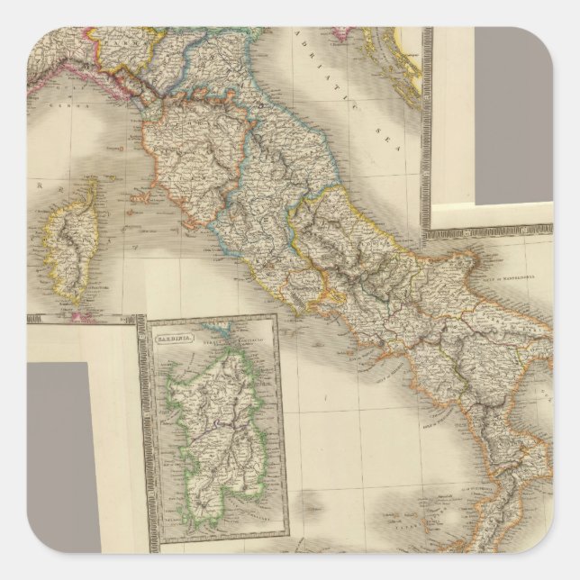 Composite Italy Square Sticker (Front)