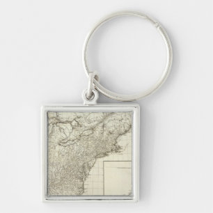Composite Map of Canada Key Ring