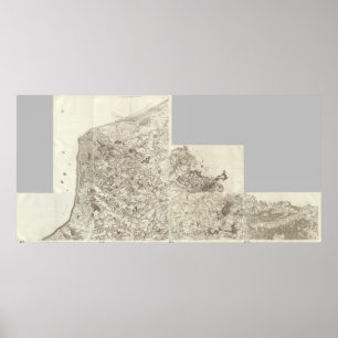 Composite Map of France 10 Poster