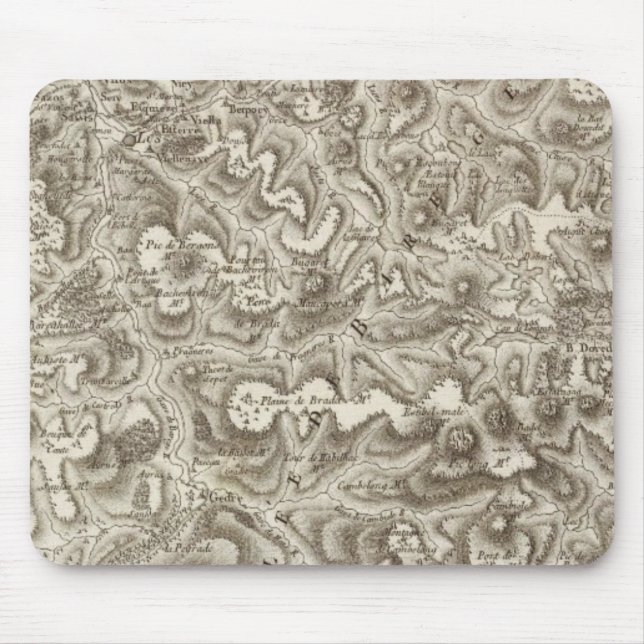 Composite Map of France 2 Mouse Mat (Front)