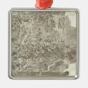 Composite Map of France Metal Tree Decoration