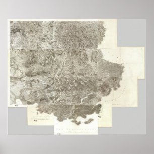 Composite Map of France Poster