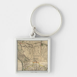 Composite map of South America Key Ring