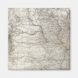 Composite Map of United States of America Magnet