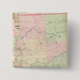 Composite Montana, Idaho 15 Cm Square Badge