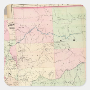 Composite Montana, Idaho Square Sticker
