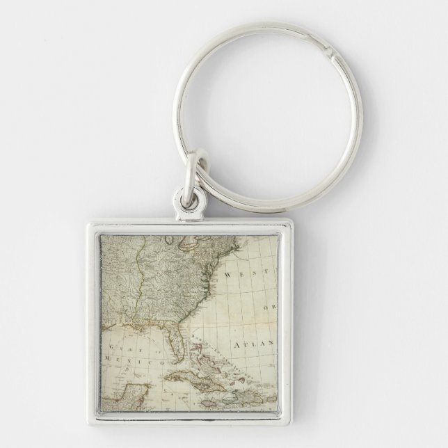Composite North America, West India Islands Key Ring (Front)