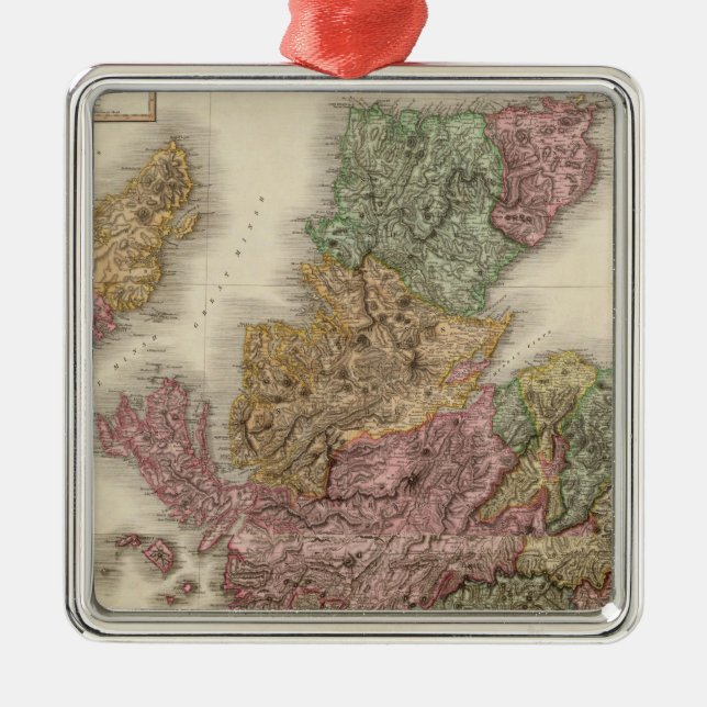 Composite Scotland Metal Tree Decoration (Front)