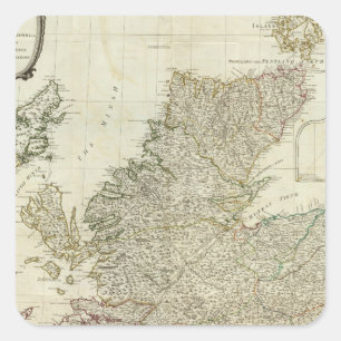 Composite Scotland or North Britain Square Sticker