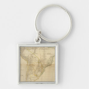 Composite South America 2 Key Ring
