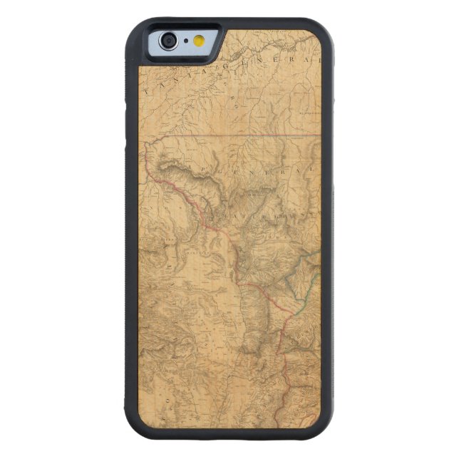 Composite South America 4 Carved Wood iPhone Case (Back)