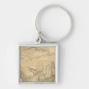 Composite South America 4 Key Ring